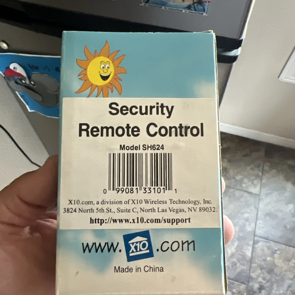 X10- Model: SH624-Security Remote Control - Wireless Security System Modules - Image 1 of 1