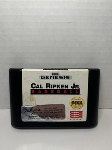 Cal Ripken Jr. Baseball (Sega Genesis, 1992) -Cartridge - Picture 1 of 4