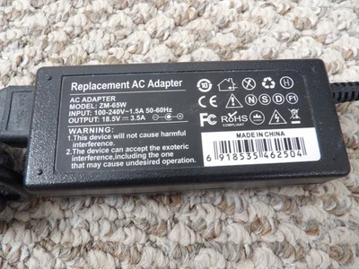 ZM-65W 18.5V AC Adapter Charger for HP 4540S Laptop and others - Image 1 of 2