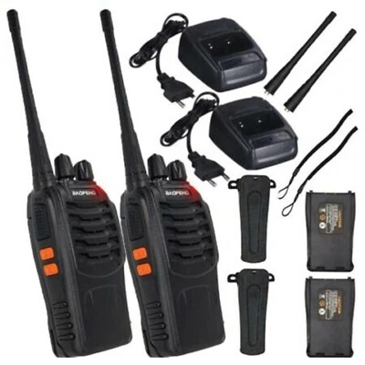 2er-Set Walkie Talkie PMR Funkgeräte Handfunkgerät Sprechfunkgeräte 8KM 470MHz