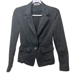 Women's Diesel Jacket, Washed Black, Pockets, Edgy, Fitted, Cotton, Size XS - Picture 1 of 8