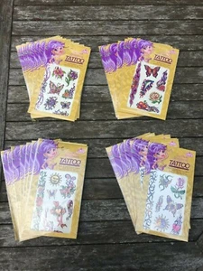 48 Sheets 336 Wholesale Lot Temporary Glitter Sparkle Tattoos Kids Women SEE PIC - Picture 1 of 9