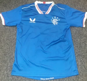 Castore Rangers FC Heim Fußballtrikot 20/21 #20 Morelos UK Kindergröße 6-7 Jahre - Bild 1 von 3