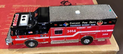 Code 3 Chicago Fire Dept  Hazardous Incident Team Pierce Heavy Rescue Custom 1-1 - Image 1 of 4