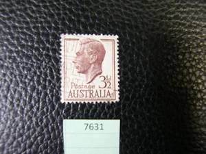 7631) One: Australia 3 1/2 Pence King George Postage Stamp 1951 - Picture 1 of 6