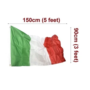 1x Italy Italian Flag 3x5 ft IT National Symbol 90x150 cm Banner Outdoor Garden - Picture 1 of 3