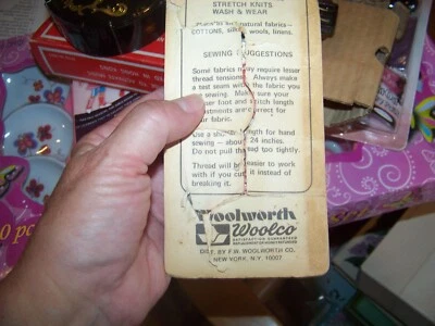 woolworth woolco vintage package of multicolored sewing thread - Image 1 of 4