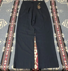 Linea Naturale Napoli Pants Sz 32R NWT Black 100% Wool Unhemmed B4 - Picture 1 of 9