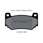 Pagid Street+ brake pad Axle Set T8035SP2001 FMSI: