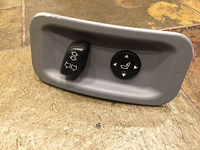 Interruptores de asiento eléctrico gris trasero BMW E38 750iL 740iL 740i controles laterales del conductor Foto 1 de 4