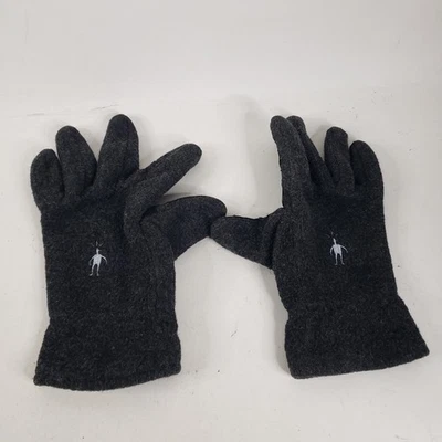 Smartwool Glove Wool Fleece With Leather Size L Gray Womens Wool Polyester Blend - Image 1 of 4