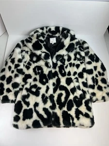 Gianni Bini faux fur coat Black and White, WOMEN’S SIZE EXTRA SMALL  - Picture 1 of 10