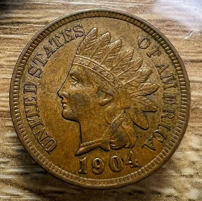 1904 Indian Head Cent - Actual Coin Shown - Free Shipping & Tracking INV#62 - Image 1 of 2