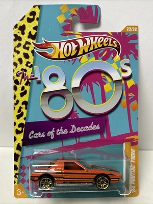 Pontiac Fiero 2012 Hot Wheels Cars of the Decades años 80 naranja '84 Foto 1 de 4