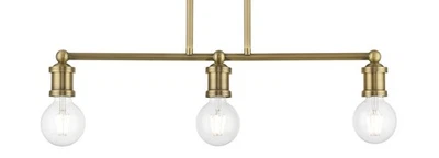 Livex Lighting 47163 Lansdale 3 Light 6"W Commercial Linear - Brass - Image 1 of 4
