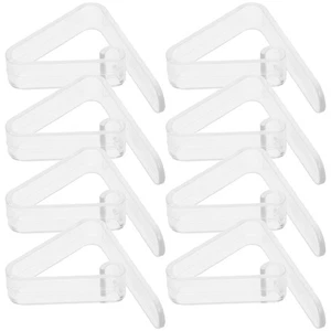 Abrazadera antideslizante de 16 piezas abrazaderas de mesa de fijación para mantel pequeños clips transparentes - Imagen 1 de 12