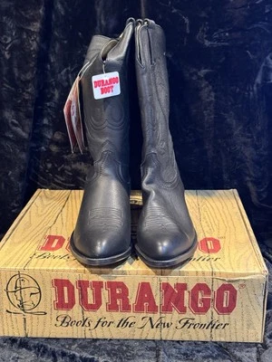 Botas Vaqueras Durango RD4100 Cuero Negro 11" Western MUJERES Talla 11 M NUEVAS CON ETIQUETA Foto 1 de 4