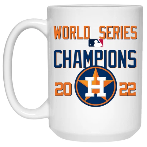 2022 World Series Champions Houston Astros White 15 oz Ceramic Coffee Mug Cup Cover