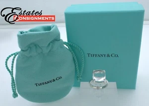 Anillo de plata Tiffany & Co Paloma Picasso cristal cuarzo cabujón pila de azúcar - Imagen 1 de 8