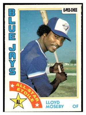 1984 O-Pee-Chee All Star 3 Lloyd Moseby Toronto Blue Jays MLB baseball card - Image 1 of 2