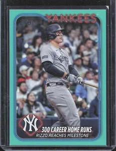 2024 Topps Update Aqua #US241 Anthony Rizzo HL - Picture 1 of 2