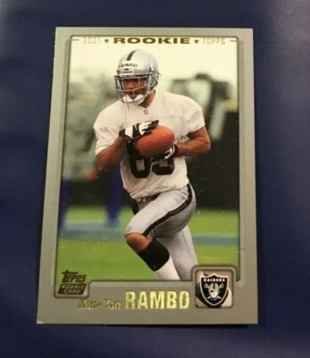 2001 Topps # 319 KEN YON RAMBO Rookie Ohio State Oakland Raiders   - Image 1 of 2