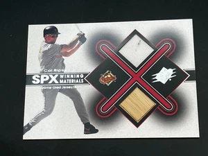 2001 Upper Deck SPX Winning Materials Orioles CR Cal Ripken Game Used Jersey/Bat - Picture 1 of 2