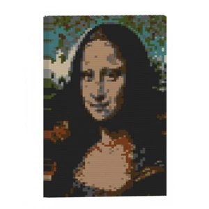 Bloques de construcción JEKCA, pintura de ladrillo, Mona Lisa, Leonardo da Vinci, 40 cm de altura - Imagen 1 de 3