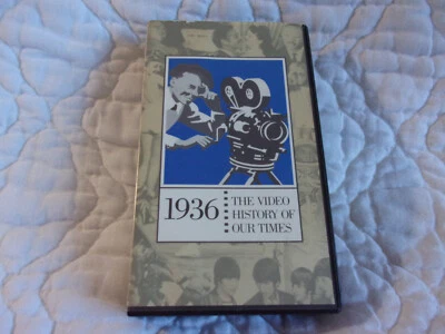 THE VIDEO HISTORY OF OUR TIMES 1936 VHS EASTON PRESS DOCUMENTARY BIRTHDAY GIFT - Image 1 of 4