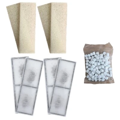 FINEST-FILTERS 4 x Compatible Fluval U3 Foam + PolyMax Cartridges Internal Filter Sponge Biomax