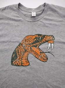 Big Snake Head Graphic T Shirt High Quality 100 % Cotton! XLarge! Light Grey - Picture 1 of 6