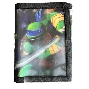 TMNT Teenage Mutant Ninja Training Turtles Nickelodeon TriFold Wallet Hologram - Picture 1 of 12