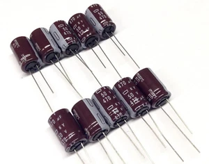 6 Stück Elkos Nippon 470µF / 50V 105°C Super LONG LIFE capacitor (M0795) - Picture 1 of 5