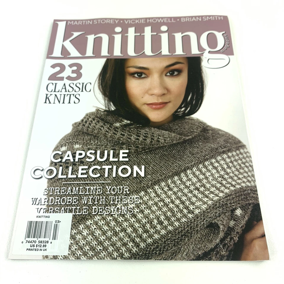 KNITTING UK  MAGAZINE 27 Vintage BRITISH KNITS Open Bag Stormy Howell Smith UK - Image 1 of 4