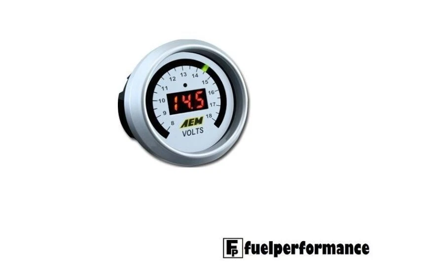 AEM DIGITAL VOLTMETER (Volts/Voltage) DISPLAY GAUGE 30-4400 (8 TO 18V) #30-4400 - Image 1 of 1