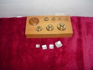 Vintage Scale Weights Collection Brass Weights - Picture 1 of 1