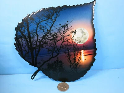 Arte de pared de acero con vista al lago Aspen Leaf decoración de Next Innovations-interior/exterior-nuevo Foto 1 de 2