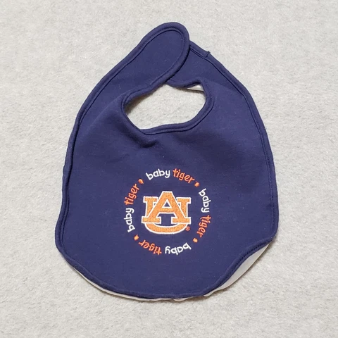 Auburn University Bib Baby War Eagles NCAA College Baby Tiger 100% Cotton Cover