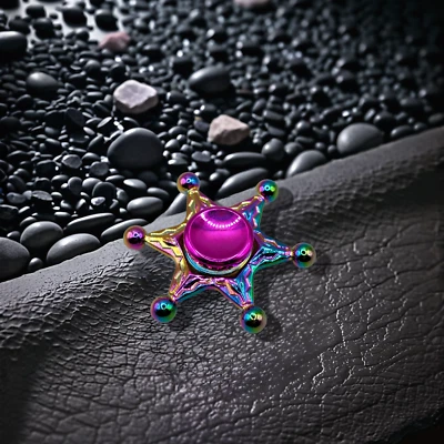 PSYGO-SKILLS Fidget Spinner Rainbow Hand Spinner Skills Stressabbau "Stern" kostl. Vers.