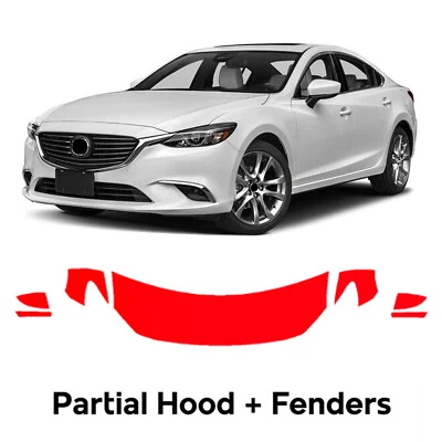 Película de protección de pintura PPF precortada para capó para Mazda 6 Grand Touring 2014-2017 Foto 1 de 4