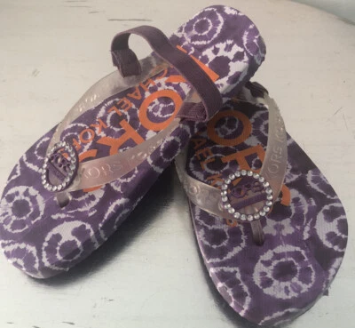 Sandalias Michael Kors Púrpura Chanclas Niñas Talla US 11 Nuevas AU 10 Foto 1 de 4