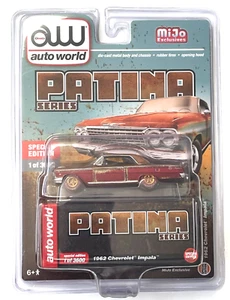 Chase! Auto World 1:64 1962 Chevrolet Impala Hard Top "Patina Series" CP7935 - Picture 1 of 1