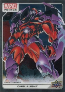 #178 - Onslaught (2023 Marvel Platinum, cubierta superior) casi como nueva casi nueva tarjeta de aluminio X-MEN - Imagen 1 de 2
