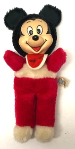 Disney Mickey Mouse 1970's 10" VINTAGE Plush Figure - Picture 1 of 2