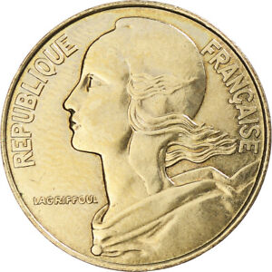 [#369540] Coin, France, Marianne, 20 Centimes, 1989, Paris, EF, Aluminum-Bro, nz