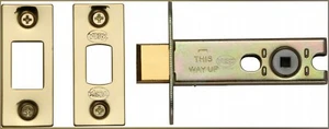 York YKBDB4-PB Architectural Tubular Bathroom Deadbolt 4" Polished Brass Finish - Picture 1 of 1