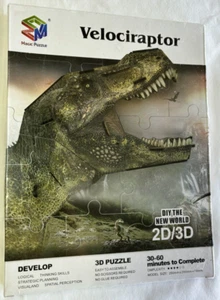 Puzzle Mágico TYRANNOSAURUS HÁGALO USTED MISMO EL NUEVO MUNDO 2D/3D TAMAÑO: 250mmx200mmx85mm NUEVO - Imagen 1 de 5