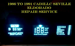 1987 CADILLAC ELDORADO SEVILLE INSTRUMENT CLUSTER - Picture 1 of 2