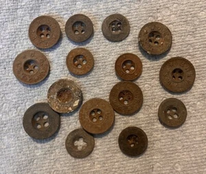 Lot of 15 "US ARMY" buttons dug at Columbus New Mexico WWI Mexican Border Wars! - Picture 1 of 1