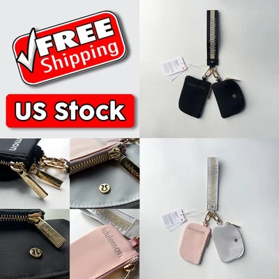 Christmas Gift Wallet Buckle Keychain Wristlet with Wallets Dual Pouches - Image 1 of 4